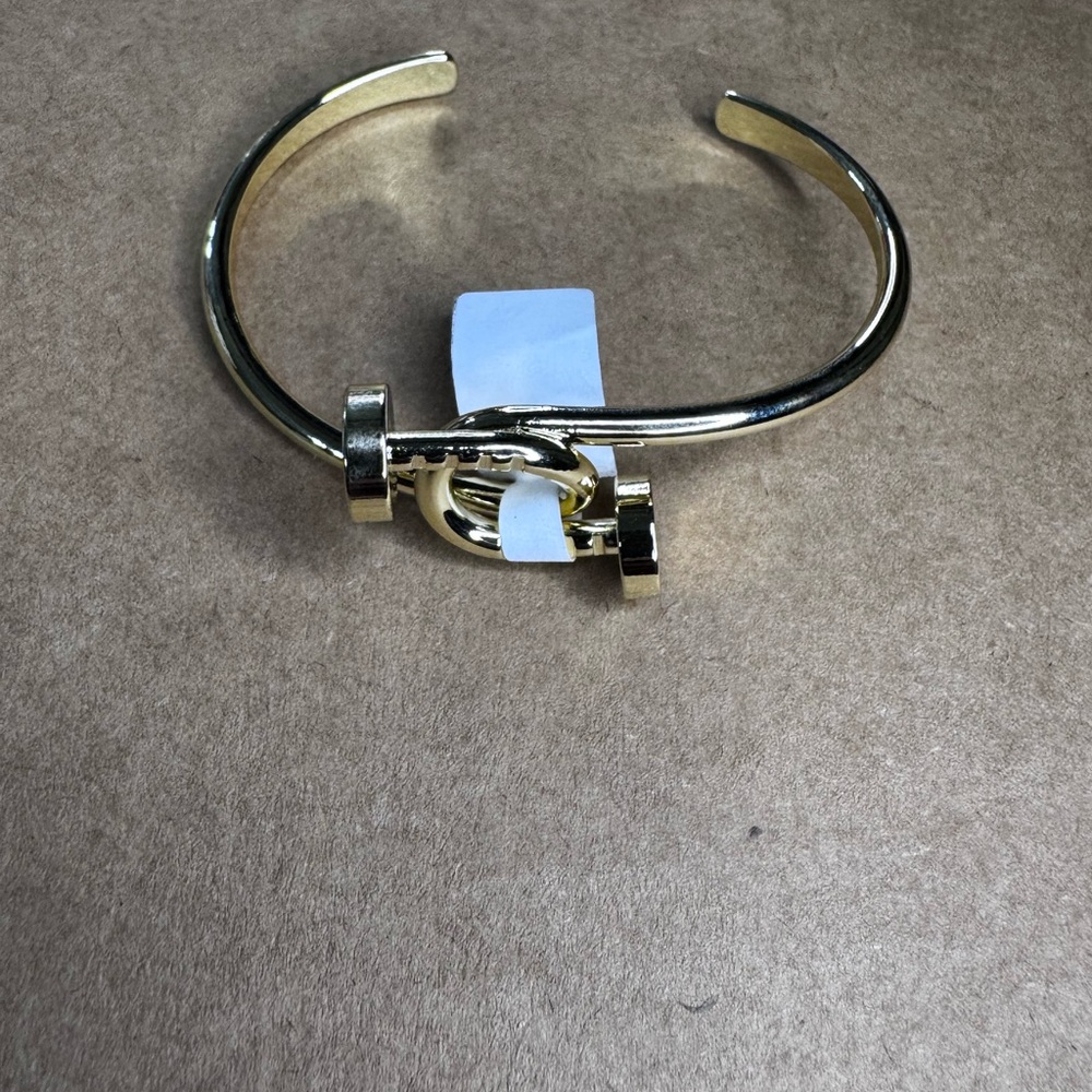 Gold Plated Nail Cuff Bracelet | Minimalist Elegant Jewelry